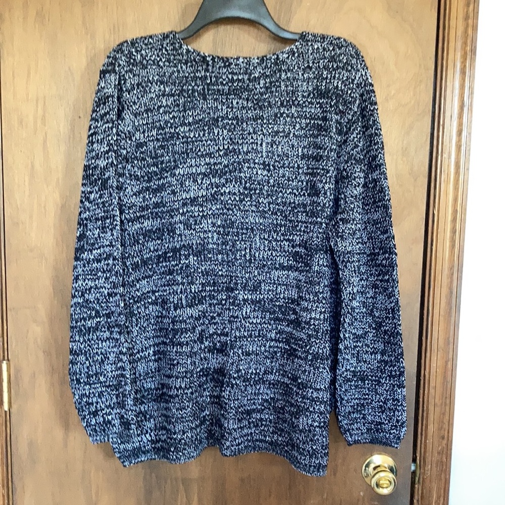 Hasting & Smith v neck pullover sweater black combo 3X - Picture 14 of 14